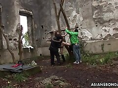 Tied-Up Teens Tormented by Perverted Toys