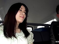Japanese Teen Madoka Araki Teases Stranger in Car